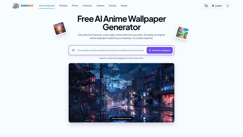 AnimeWall screenshot